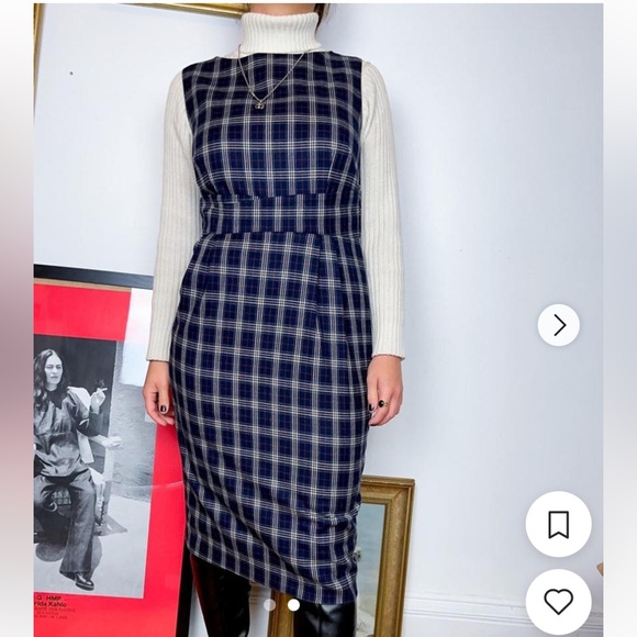 Checked Bodycon Dress - Picture 7 of 11